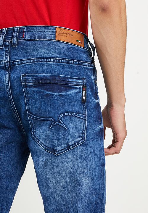 SOVIET - M tiago #9 fashion slim leg denim - blue