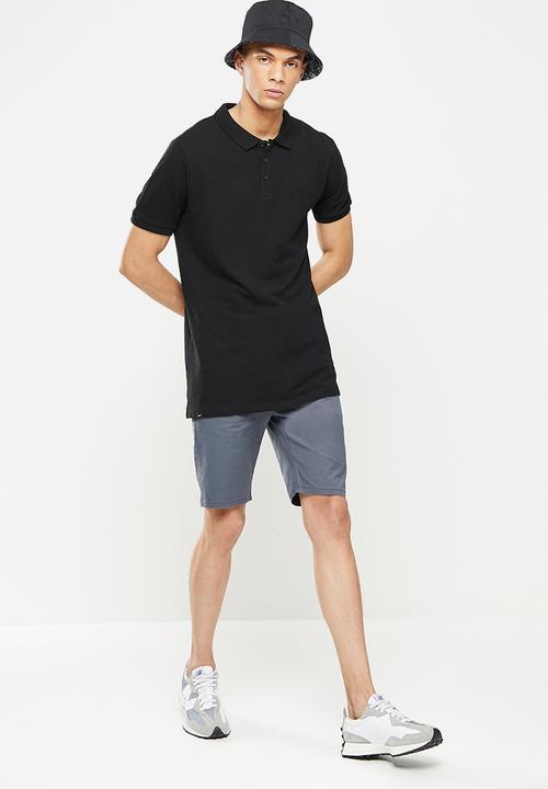 SOVIET - M raffaello cotton short - dark grey