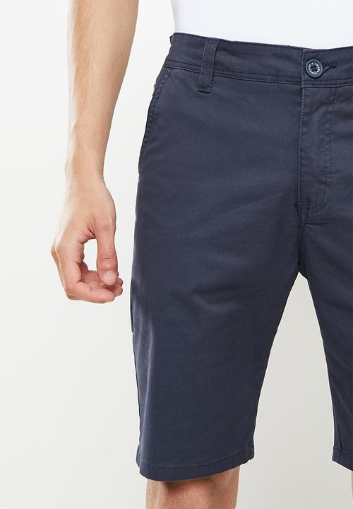 SOVIET - M raffaello cotton short - navy