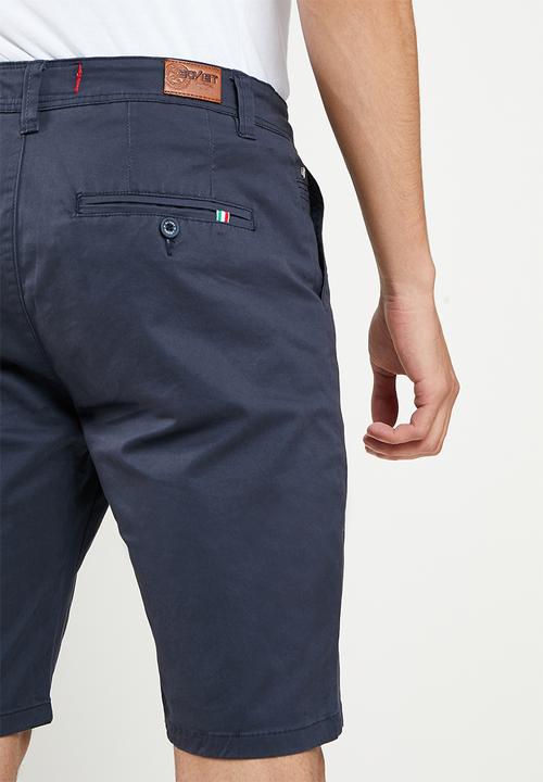 SOVIET - M raffaello cotton short - navy