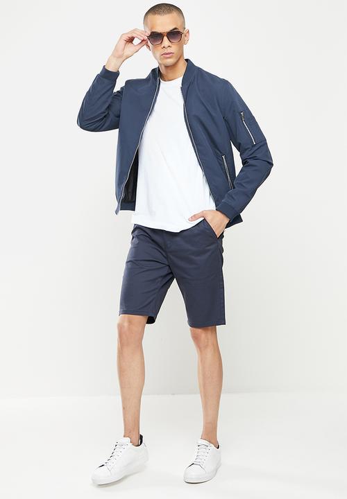 SOVIET - M raffaello cotton short - navy