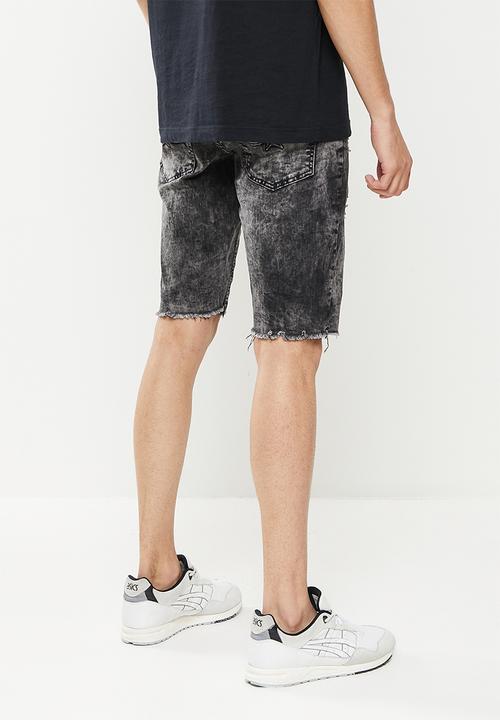 SOVIET - M loyal denim short  - grey marble