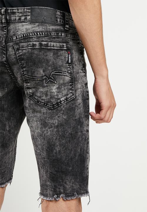 SOVIET - M loyal denim short  - grey marble
