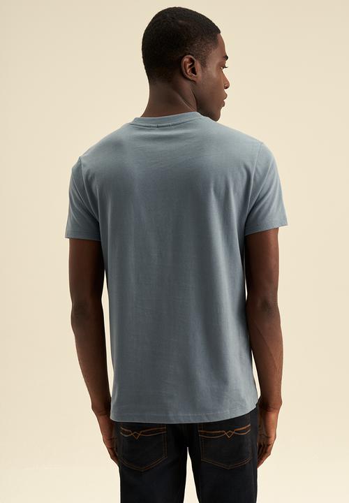 POLO - Men logo shield short sleeve tee - blue