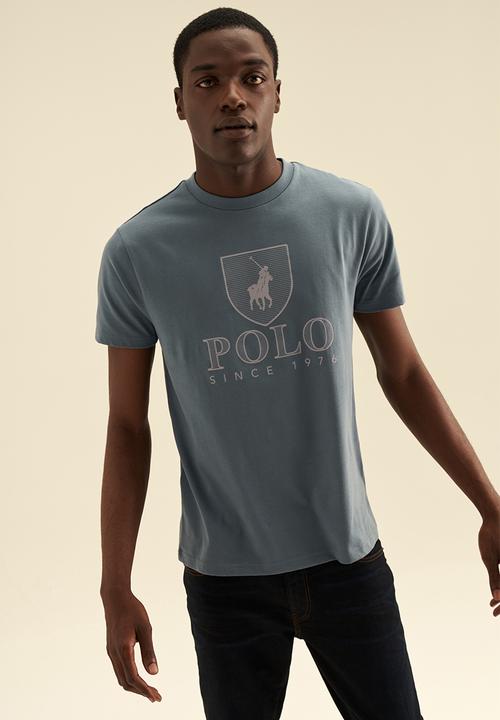 POLO - Men logo shield short sleeve tee - blue