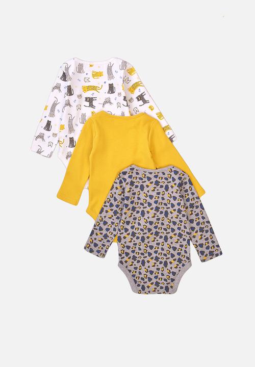 MINOTI - Basic 3-pack bodysuits - multi 