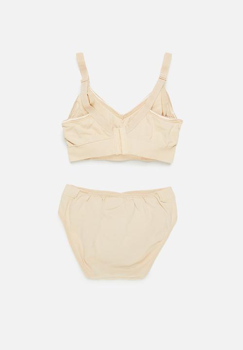 Maternity Mommy - Maternity Jenna bra and panty set - neutral