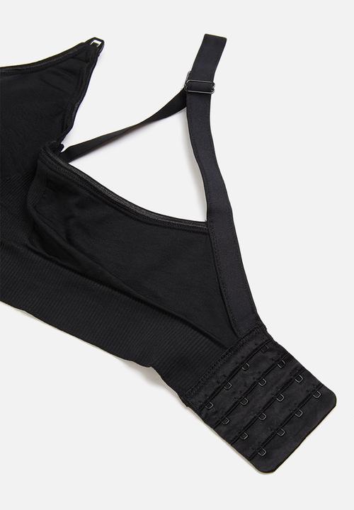 Maternity Mommy - Maternity Jenna bra and panty set - black