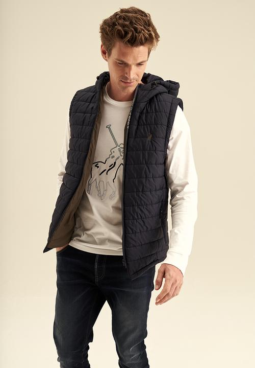 POLO - Men sport sleeveless puffer - navy