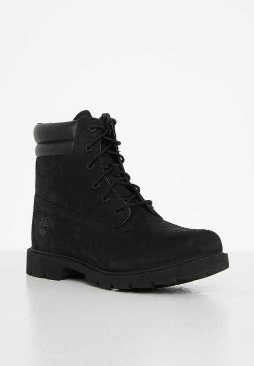 Timberland - Linden woods 6in double collar wr b - black nubuck