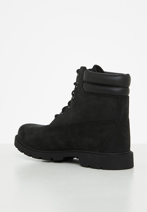 Timberland - Linden woods 6in double collar wr b - black nubuck