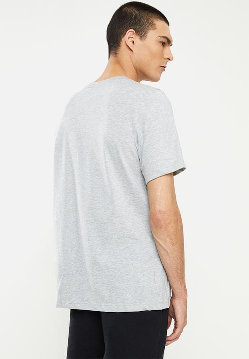 adidas Performance - Essentials Summer Pack Single-Dye Logo Tee - medium grey heather