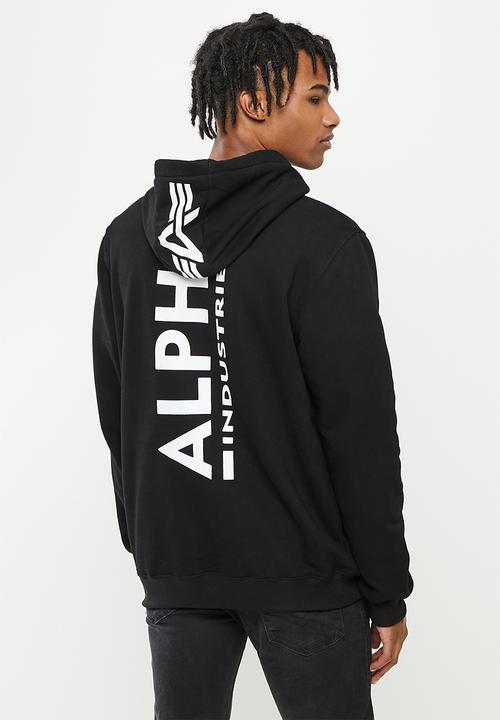 Alpha Industries - A.1 backprint hoody - black
