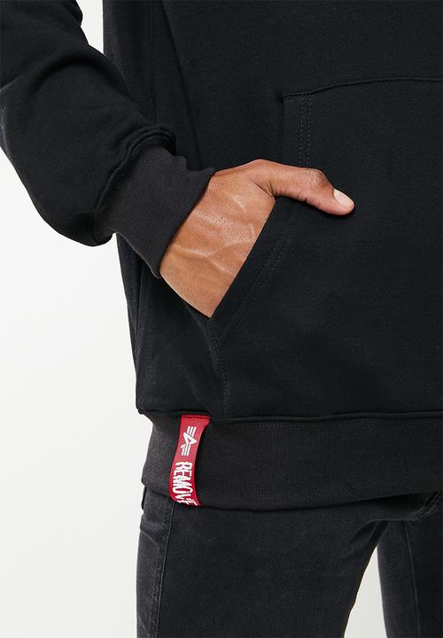 Alpha Industries - A.1 backprint hoody - black