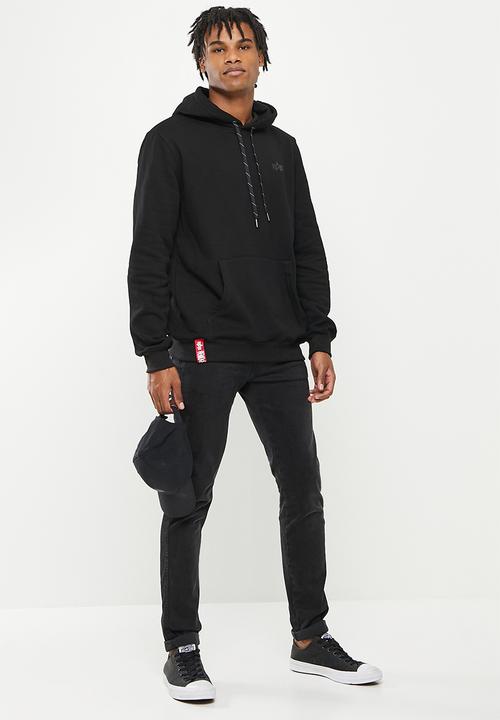 Alpha Industries - A.1 backprint hoody - black