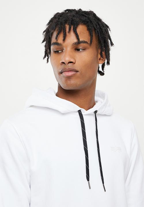 Alpha Industries - A.1 backprint hoody - white