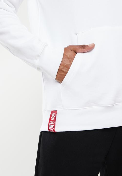 Alpha Industries - A.1 backprint hoody - white