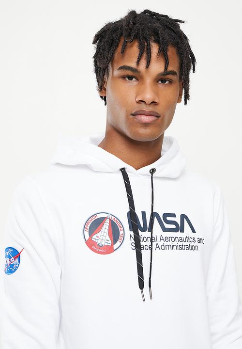 Alpha Industries - Nasa retro hoody - white
