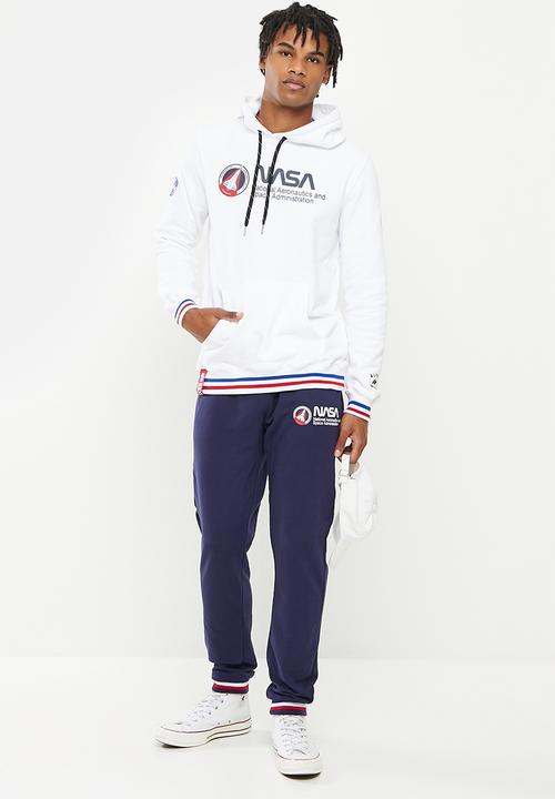 Alpha Industries - Nasa retro hoody - white