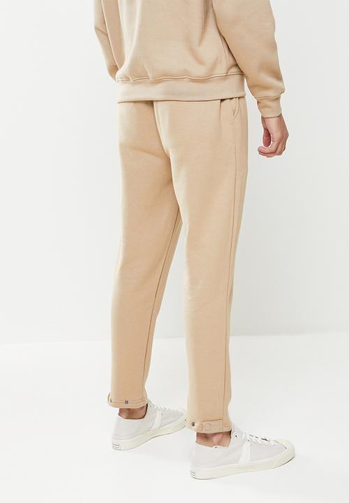 Jonathan D - Men's branded sweat pants - oatmeal