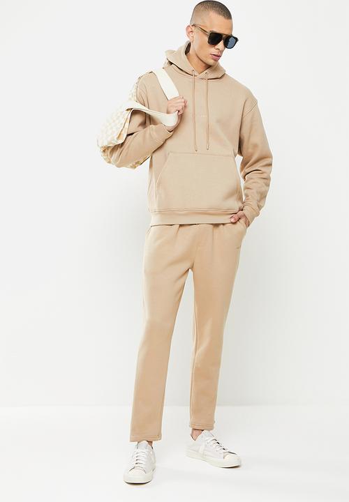 Jonathan D - Men's branded sweat pants - oatmeal