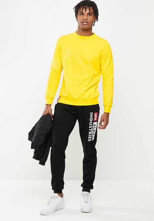 Alpha Industries - A.i backprint sweat - canary