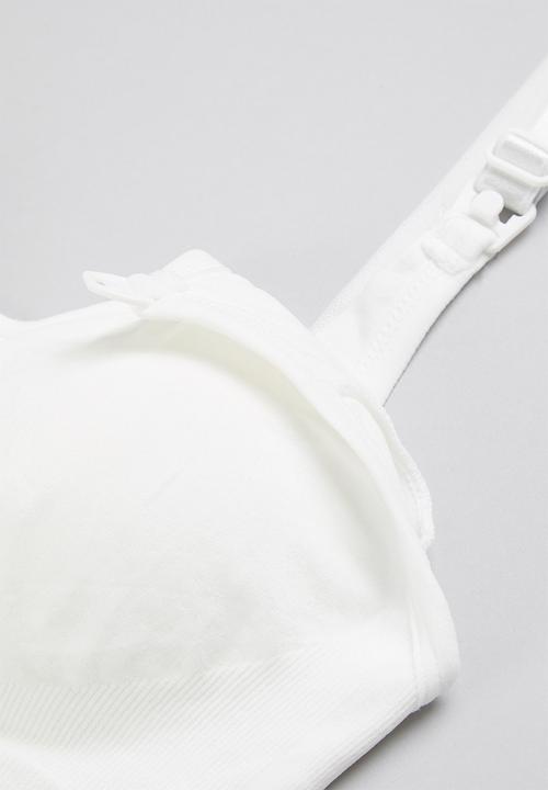 Maternity Mommy - Maternity Kirsti nursing seamless super stretch bra - white