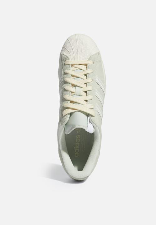 adidas Originals - Superstar - linen green/off white/ftwr white