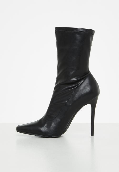 Public Desire - Lars sock ankle boot - black 