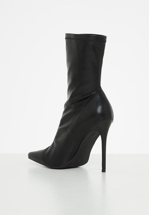 Public Desire - Lars sock ankle boot - black 