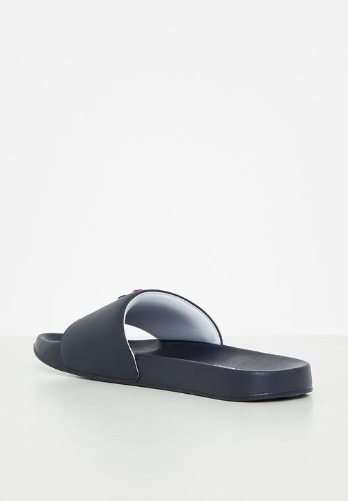 Superdry. - Core pool slide - eclipse navy