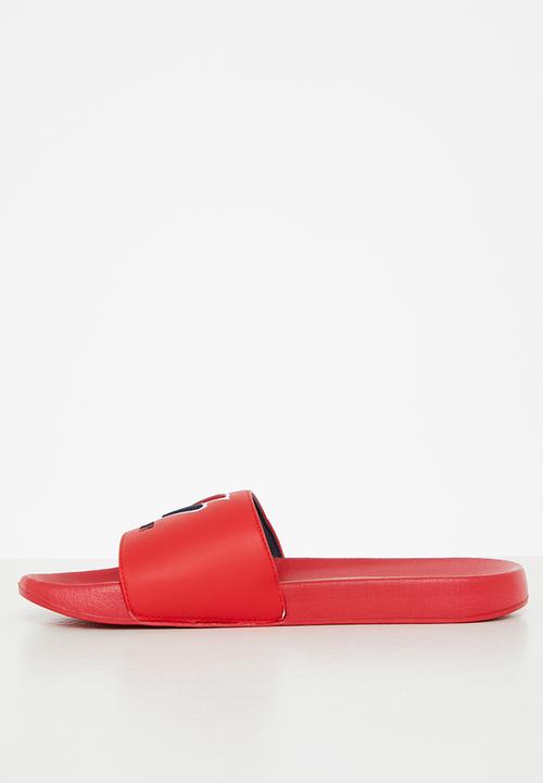 Superdry. - Core pool slide - varsity red