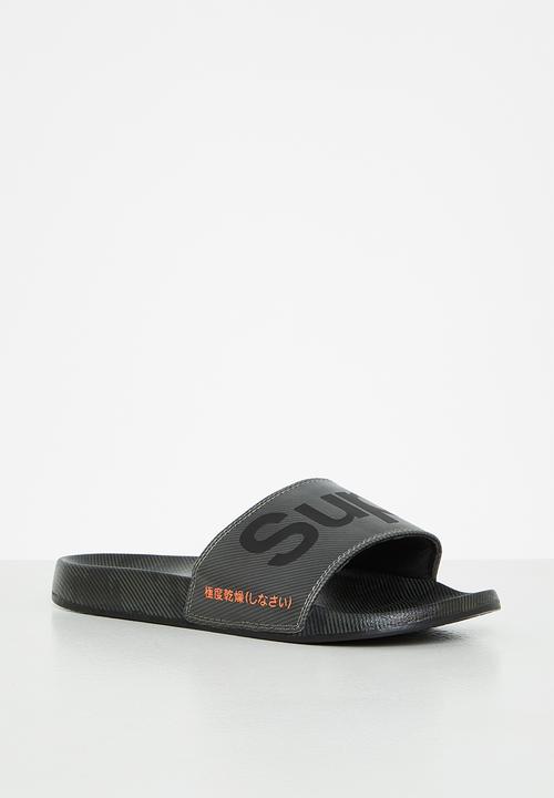 Superdry. - Printed beach slide - camo
