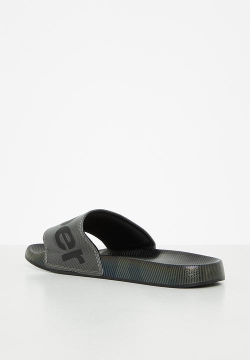 Superdry. - Printed beach slide - camo