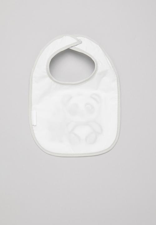Character Group - Panda 2-pack jersey bibs - white & grey
