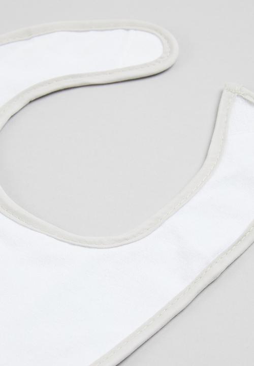 Character Group - Panda 2-pack jersey bibs - white & grey