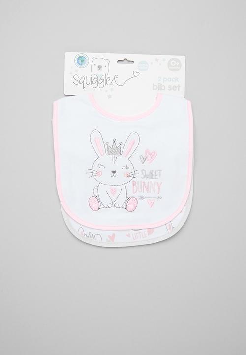 Character Group - 2-Pack jersey bibs - white