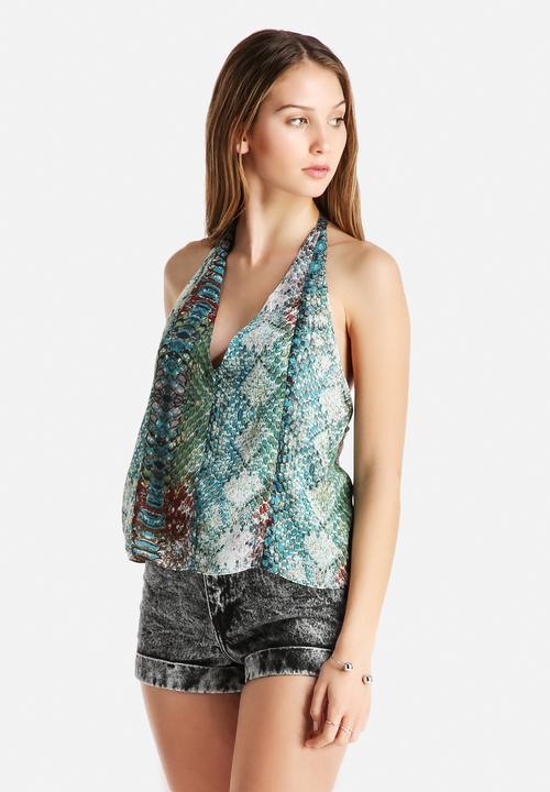 Goldie - Olivia Cobra Print Blouse