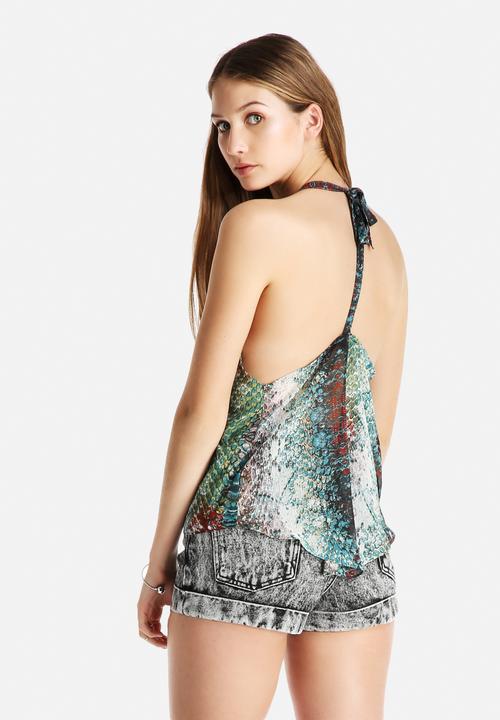 Goldie - Olivia Cobra Print Blouse