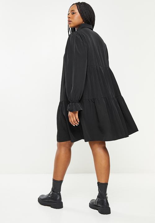 Glamorous - Plus black shirt dress - black