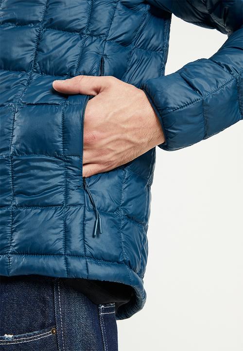 The North Face - M thermoball hoodie - monterey blue & tnf white logo 