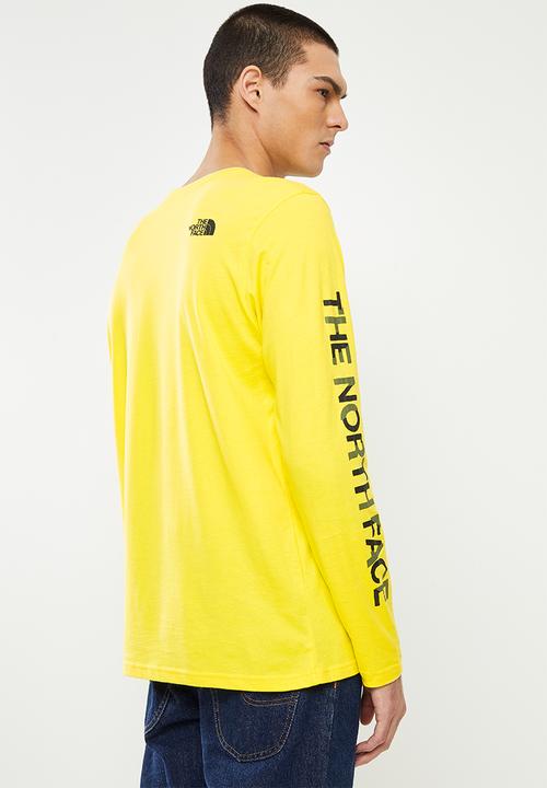The North Face - M coordinates long sleeve tee  - yellow