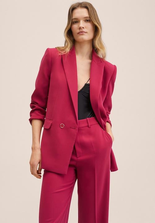 MANGO - Trousers iguana - bright pink