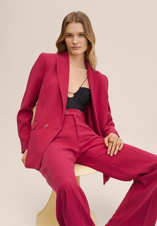 MANGO - Trousers iguana - bright pink