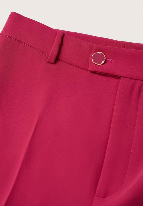 MANGO - Trousers iguana - bright pink