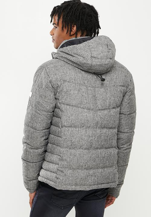 Cutty - Jace Padded Jacket with Detachable Hood - Grey