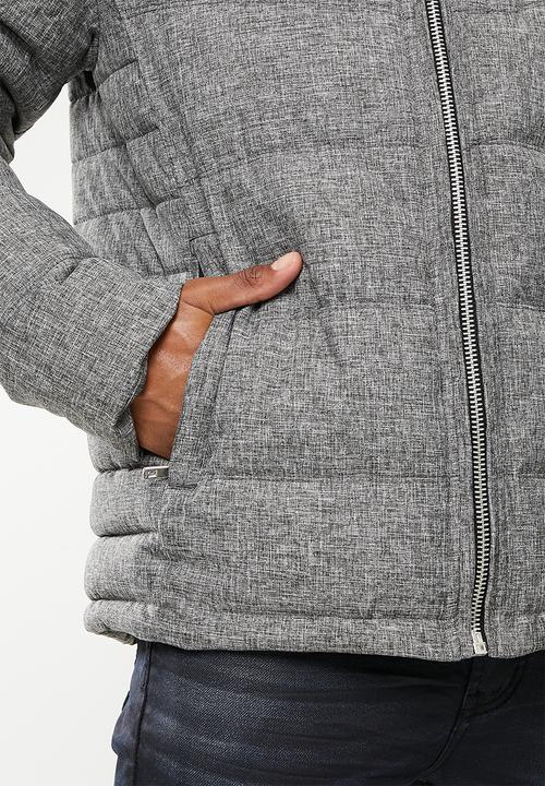 Cutty - Jace Padded Jacket with Detachable Hood - Grey