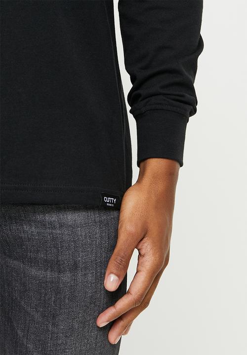 Cutty - Cali V Neck long sleeve T-shirt - Black