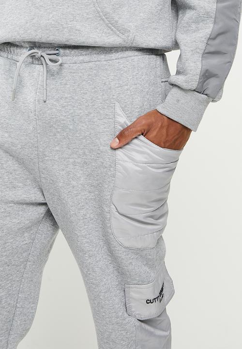 Cutty - Mens regular fit trackpant - grey