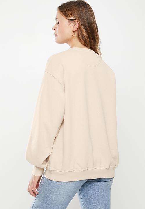 Cotton On - Classic crew sweatshirt - stone